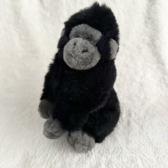 Vintage Just Friends Gorilla Ape 10” Black Plush Stuffed Animal Toy 90s - Picture 1 of 6